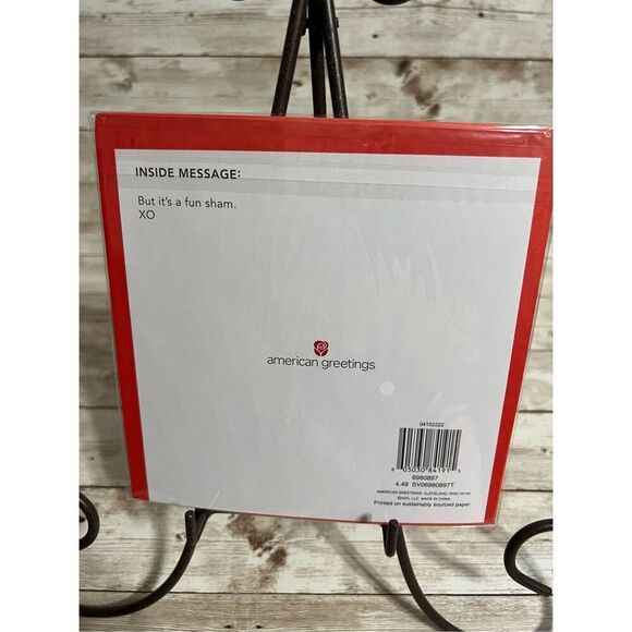 Valentine’s Day Card by American Greetings 6.25” x 6.25” Brand New in Package - Picture 2 of 2